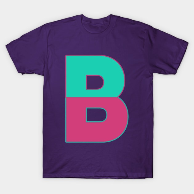 "B" This Is Letter B Capital First Letter In Your Name And your design T-Shirt by chidadesign